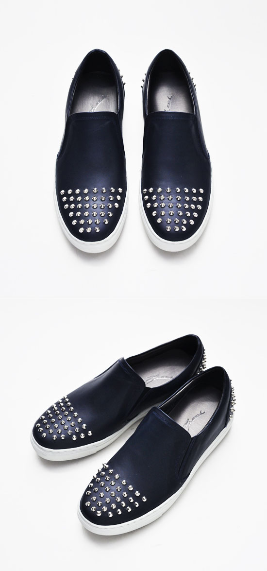 cowhide slip on shoes